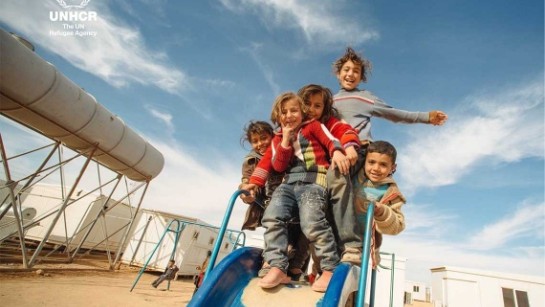 Barn på flykt från Syrien