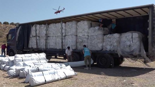 UNHCR är på plats och hjälper efter branden i Moria-lägret.