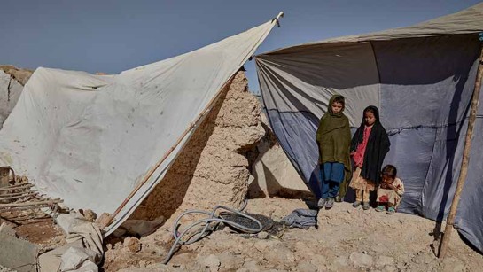 Mohammed Wali* familj har återvänt till sitt förstörda hem i Lashkar Gah i Helmandprovinsen i södra Afghanistan.