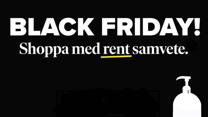 Tvåla till coronan på Black Friday.